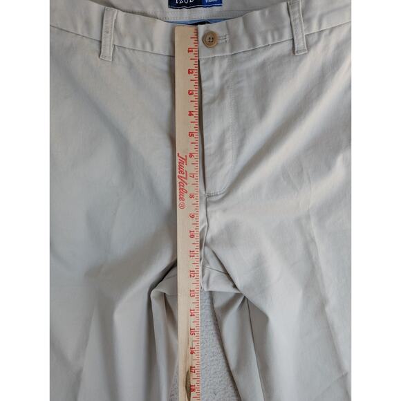 NEW Izod Sportflex Pants Mens 38x34 Cream Performance Plus Stretch - Picture 5 of 16